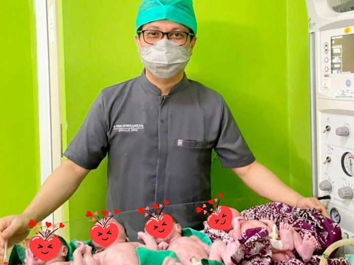 Bayi Kembar Empat Lahir di RSUD Sulawesi Barat, Kehamilan 32 Minggu Berjalan Lancar