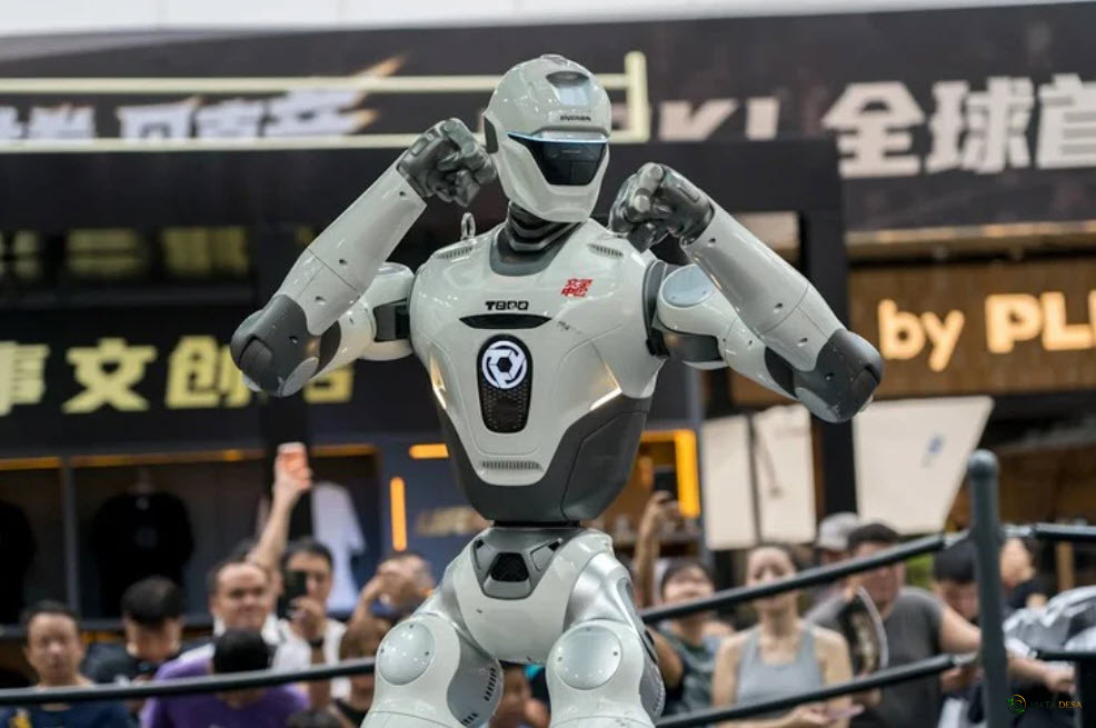 Robot Humanoid Masuk Arena MMA, White Eagle vs Matador Jadi Debut Sensasional di China