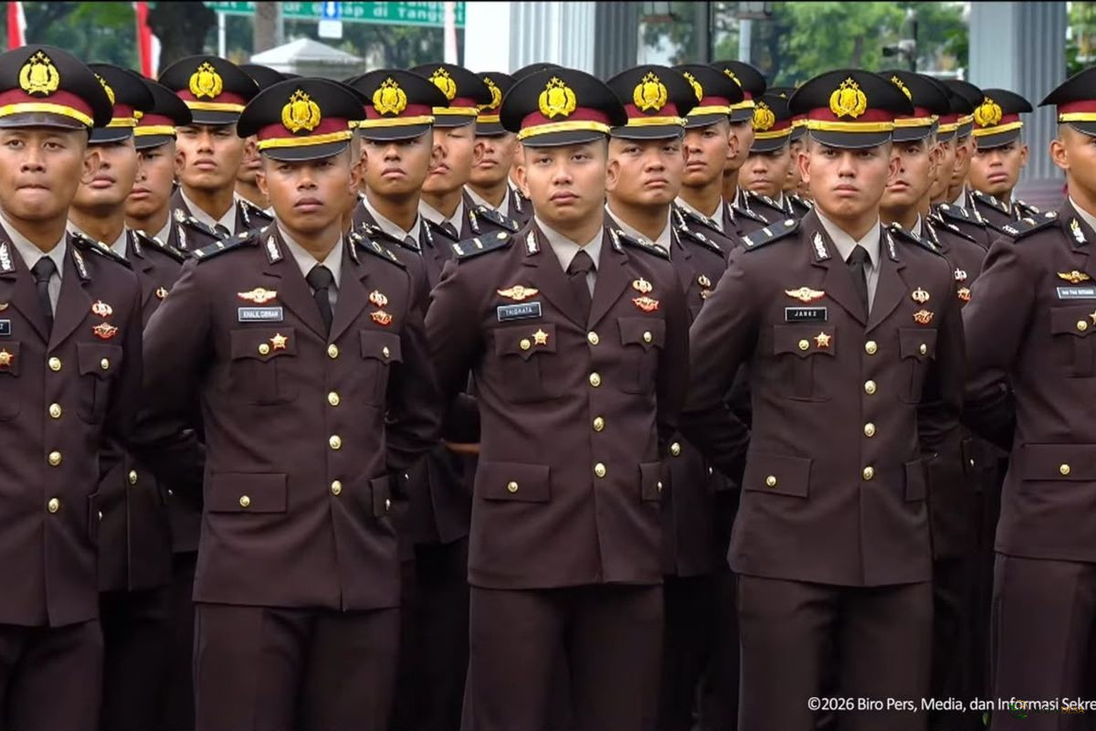 Prabowo Lantik 1.177 Capaja TNI-Polri, Putra Ferdy Sambo Tribrata Putra Ikut Dikukuhkan