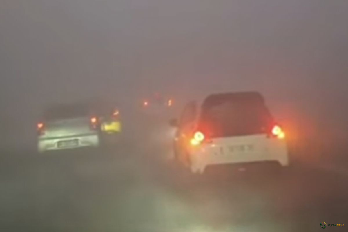 Kabut Asap Pekat Selimuti Banjarbaru, Jarak Pandang Hanya 5–10 Meter