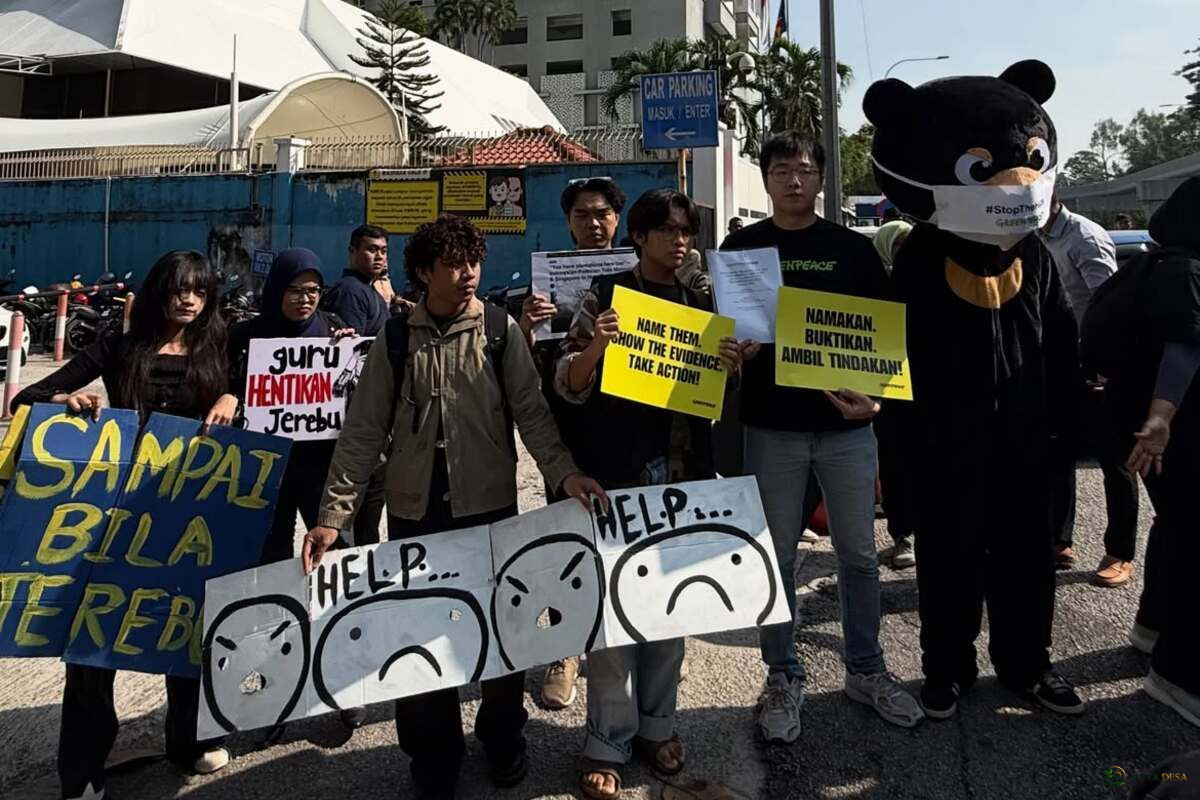Greenpeace Malaysia Protes di KBRI Kuala Lumpur, Desak Indonesia Atasi Kabut Asap Lintas Batas