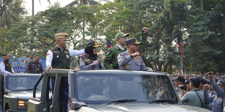 Empat Ribu Satlinmas Bandar Lampung Resmi Dikukuhkan, Peran Perlindungan Warga Diperkuat