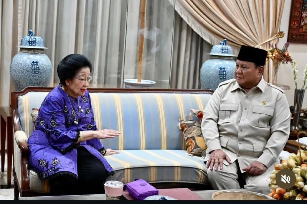 Presiden Prabowo Bertakziah ke Kediaman Megawati atas Meninggalnya Guruh Soekarnoputra